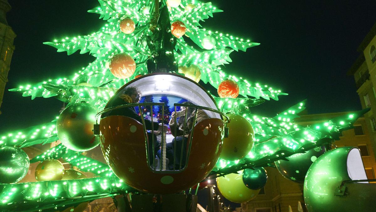 Atracción navideña en San Juan de los Panetes.