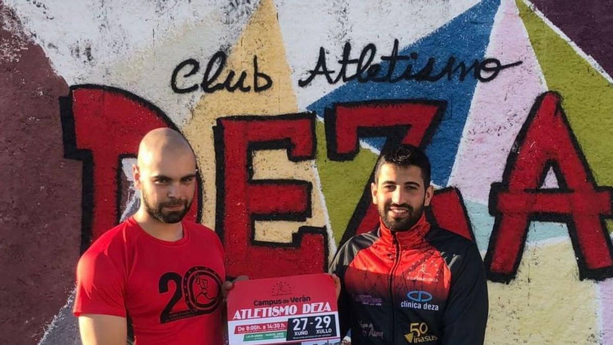 Iago Pazos y Nacho Castro, del Escola Atletismo Deza. |