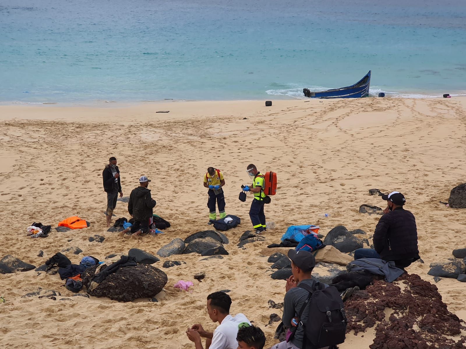 Llegada patera a La Graciosa