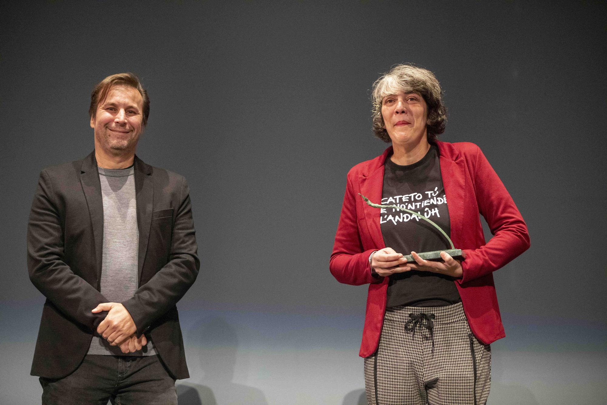 Nathalie Bellón en la gala de entrega de los Premis Ciutat de Palma 2022 en el Teatre Principal