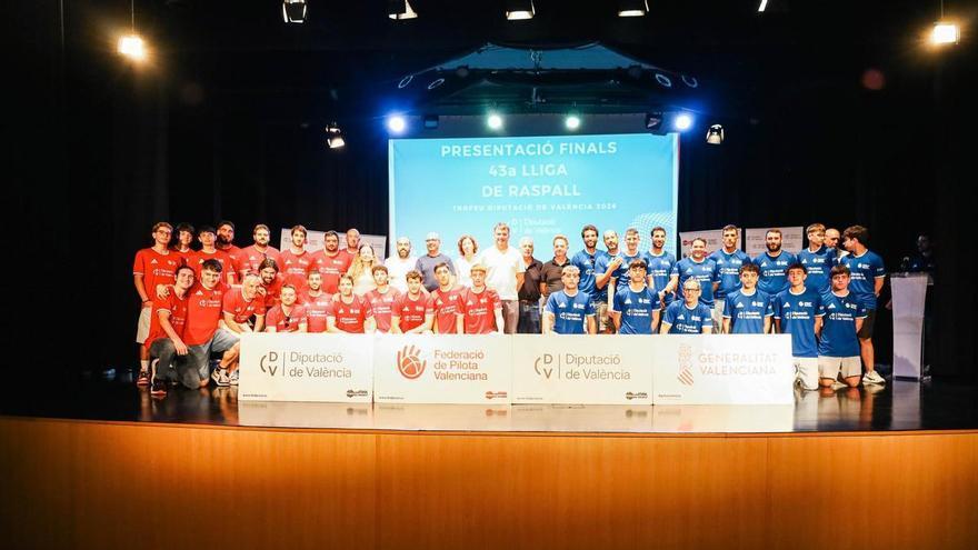 Presentades al Real de Gandia les finals de la Lliga de raspall 2026