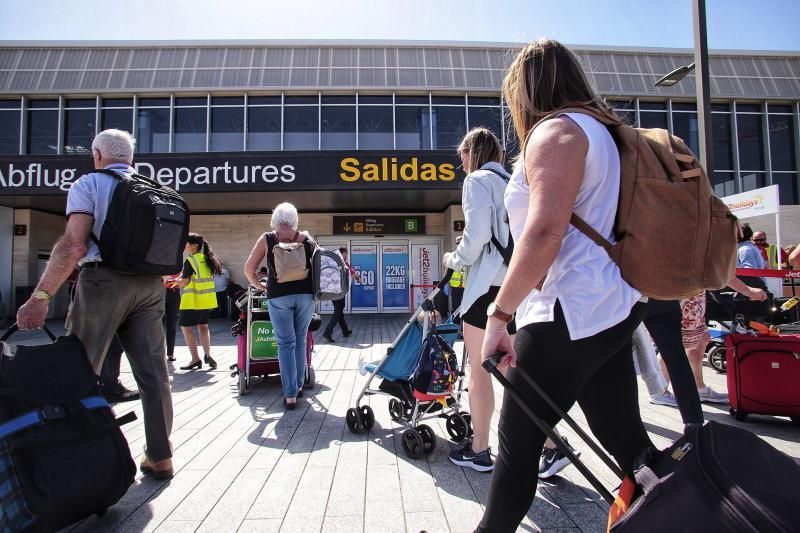 Situación en el aeropuerto de Tenerife Sur.