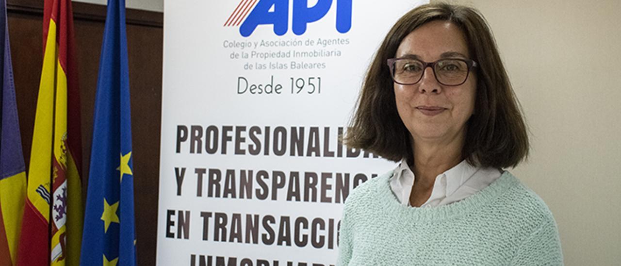 Natalia Bueno, presidenta del colegio balear de agentes de la propiedad inmobiliaria