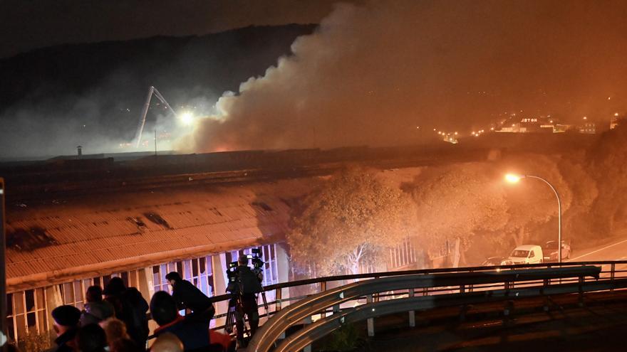 El incendio de Ponte Sampaio, en imágenes