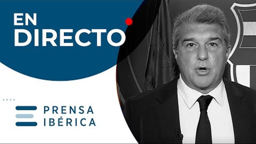 Rueda De Prensa Del Presidente Del FC Barcelona, Joan Laporta, Sobre El ...