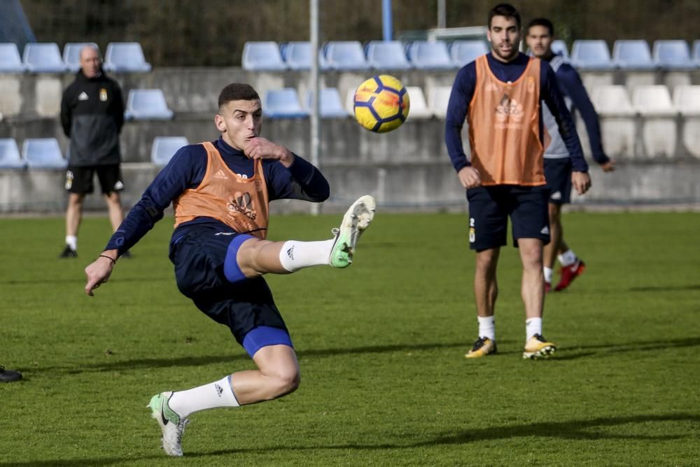 Primer entrenamiento del Real Oviedo del 2018