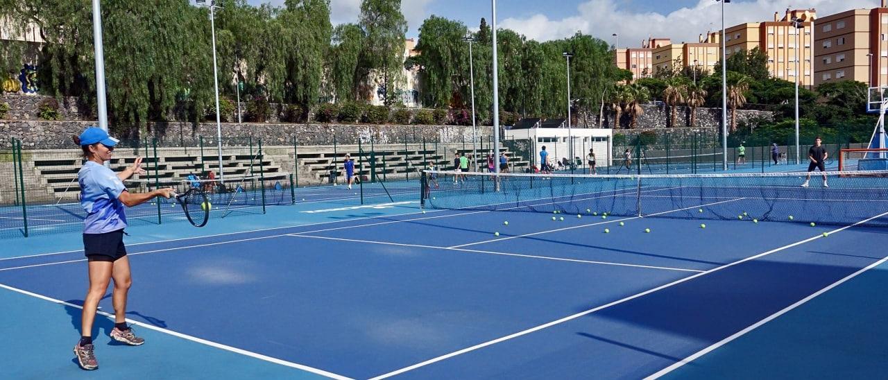 Instalaciones del nuevo Centro Municipal de Tenis de Santa Cruz.