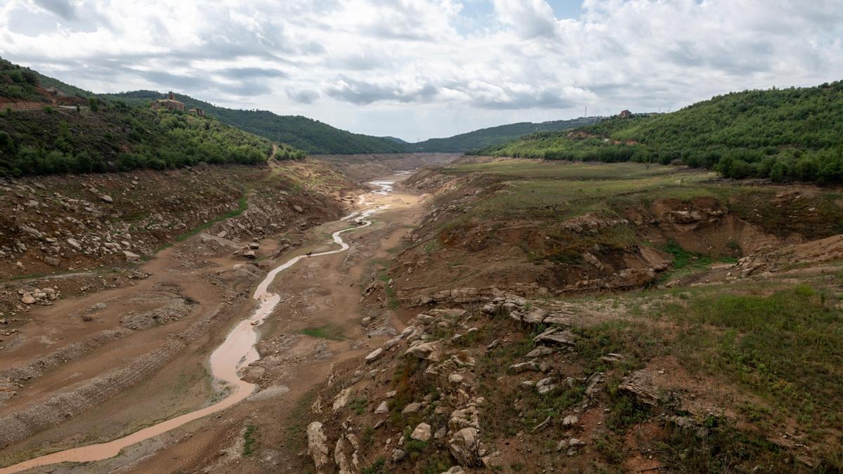 Afectación de la sequía en el pantano de Rialb