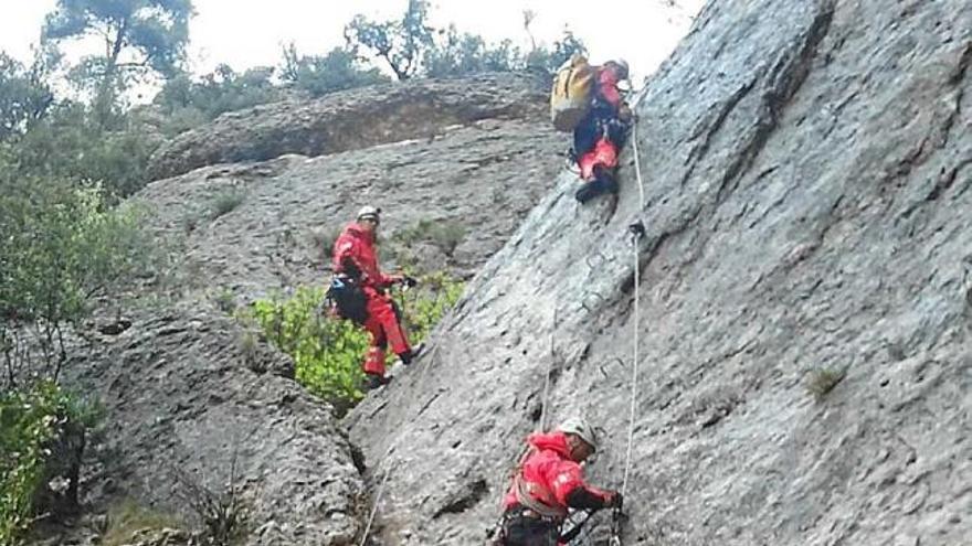 Imatge de la via ferrada, que es va reobrir a final d&#039;abril