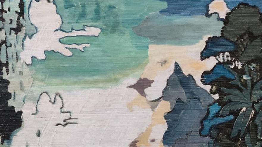 Federico Miró debuta en París con sus características pinturas-tejido