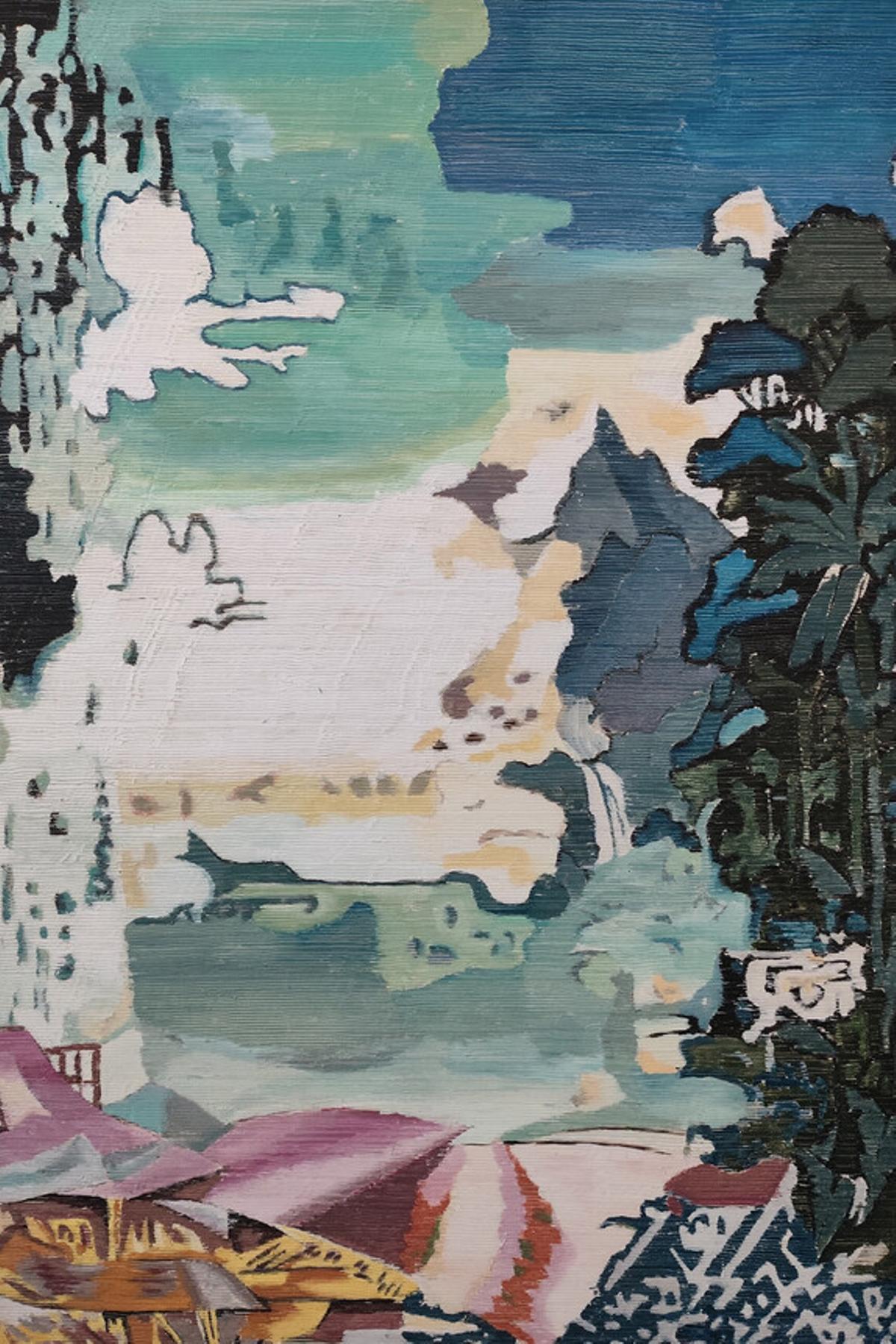 Detalle de una de las obras de Federico Miró