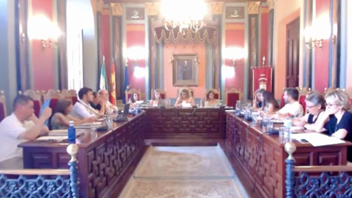 Sesión plenaria celebrada este miércoles, en el Ayuntamiento de Trujillo.
