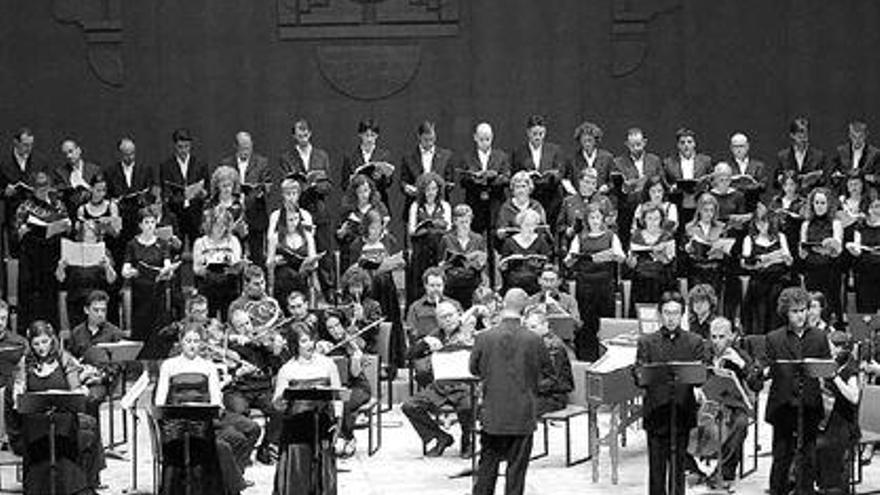 Un concierto reciente del coro Collegium Compostellanum. / rep. iñaki abella