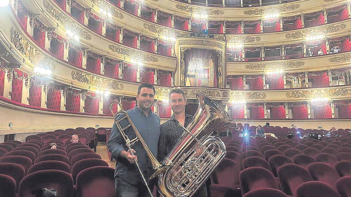 José Vicente Faubel y José Martínez fueron reclutados por la ópera más reputada de Europa para tocar allí el trombón y la tuba respectivamente