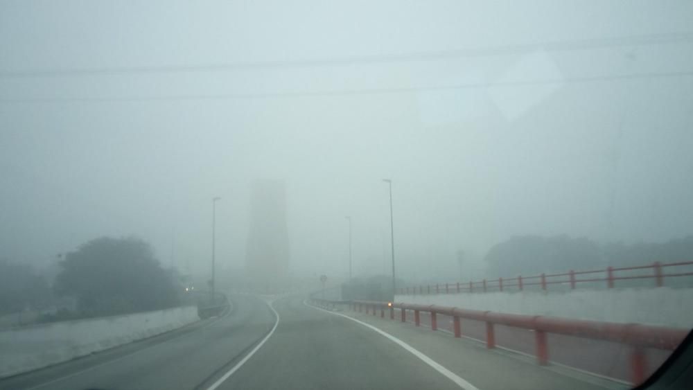 La niebla, sobre Alaquàs.