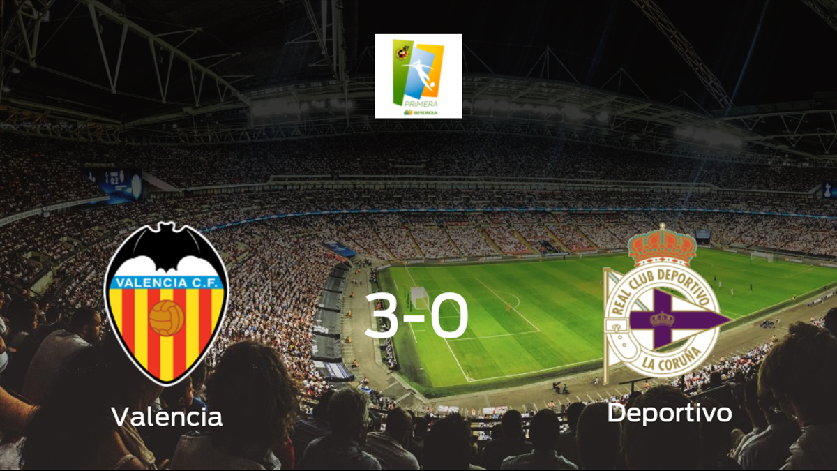 El Valencia Femenino consigue los tres puntos en casa tras pasar por encima del Deportivo Abanca (3-0)