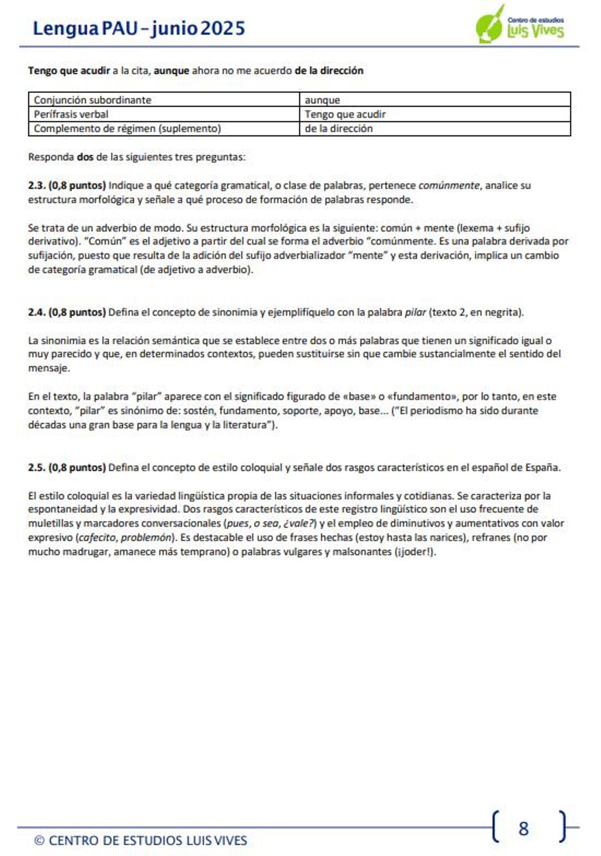 Examen de Lengua Castellana y Literatura de la PAU de Madrid en la modalidad de Ciencias y Tecnología