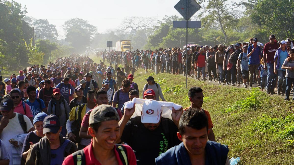 Migrantes centroamericanos.