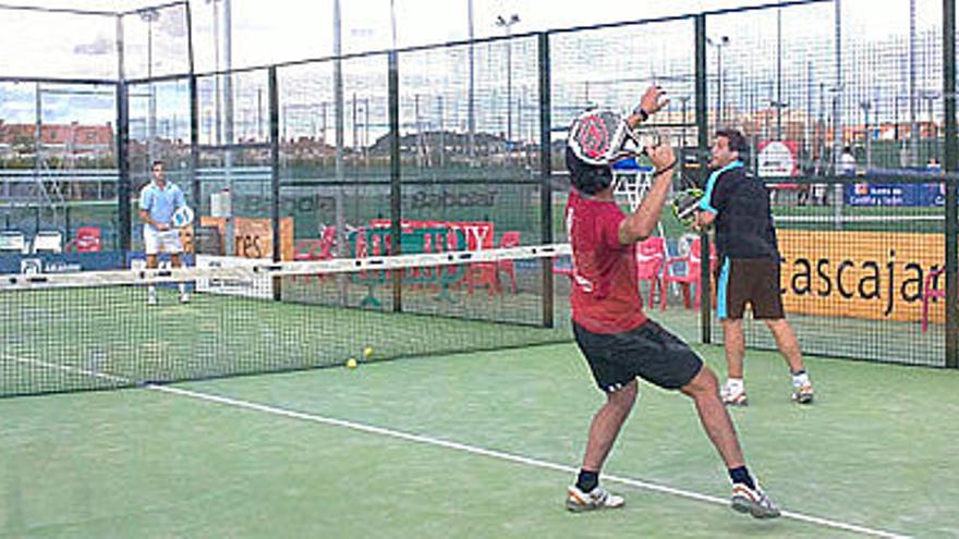 Los zamoranos Jorge Abad y Jorge Crespo, en pleno partido este fin de semana.