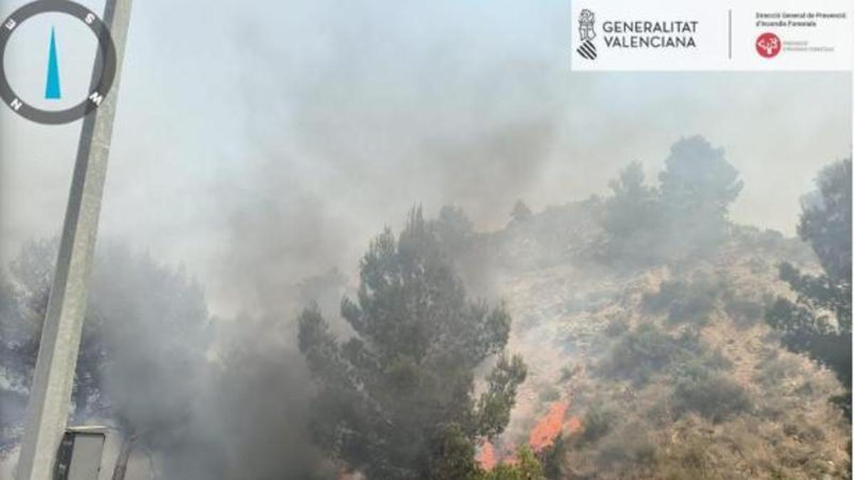 Incendio en Buñol