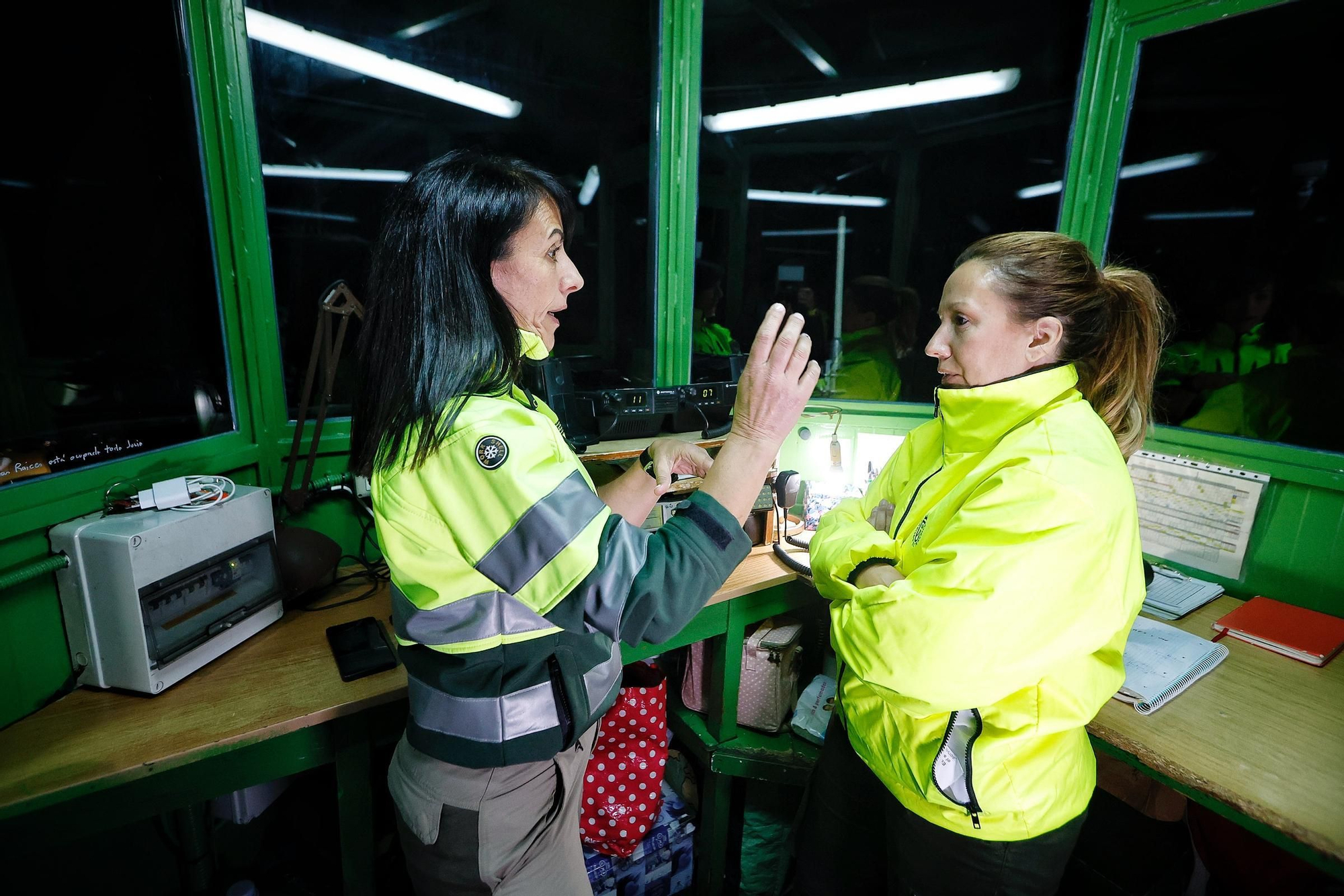 Visita nocturna al Operativo de Prevención y Extinción de Incendios Forestales