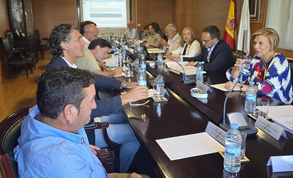 Un momento de la reunión.