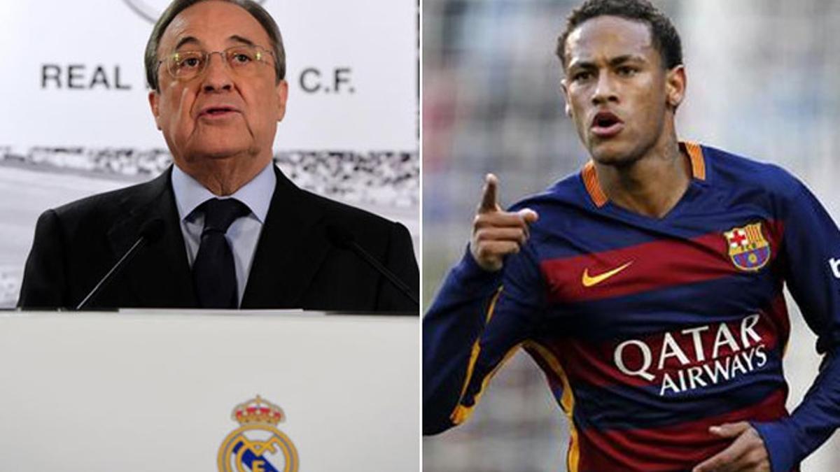 Florentino quiere fichar a Neymar para el Real Madrid