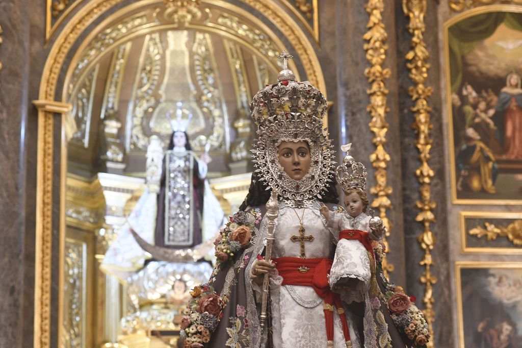 Bajada de la Virgen de la Fuensanta desde su Santuario hasta el templo catedralicio de Murcia