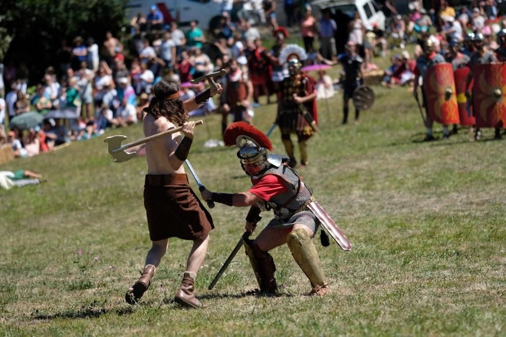 Batalla en la fiesta Astur romana en Carabanzo