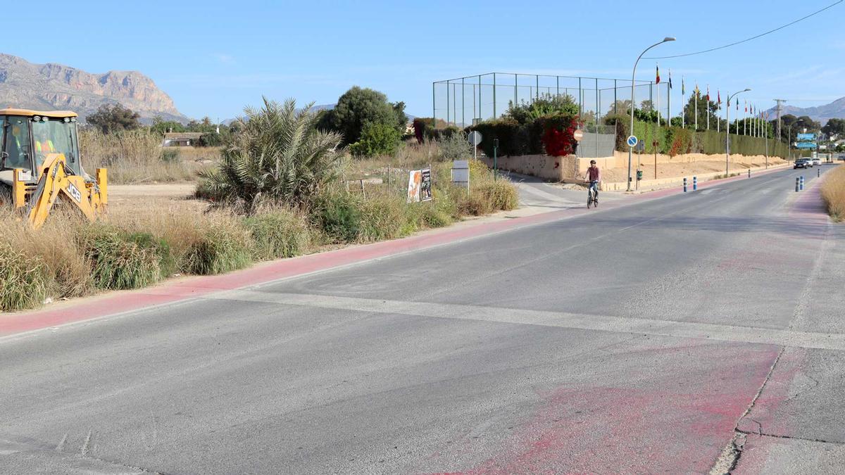 La zona donde se ubicará el nuevo parking y la rotonda de Benidorm.