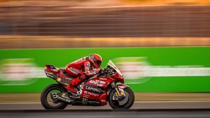 Marc Márquez, en acción en el circuito de Buriram