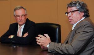 Entrevista amb els alcaldes de Barcelona i Cornellà a l’Àrea Metropolitana.