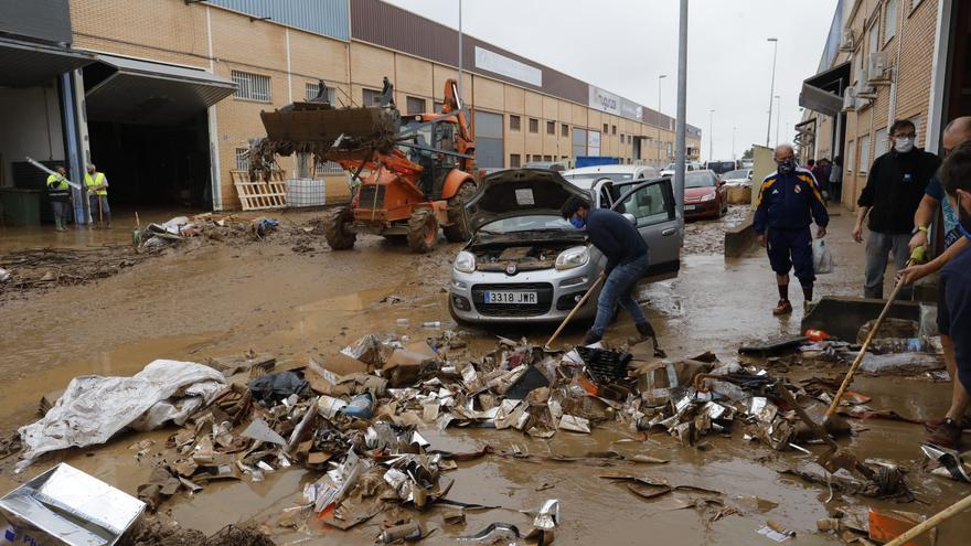 Daños en el polígono Vereda Sud de Beniparell