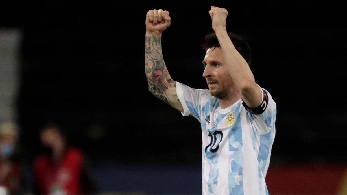 El golazo de Leo Messi para adelantar a Argentina