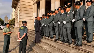 Pontevedra, Sanxenxo y Caldas reciben a ocho de los 30 guardias civiles que inician sus prácticas en la provincia