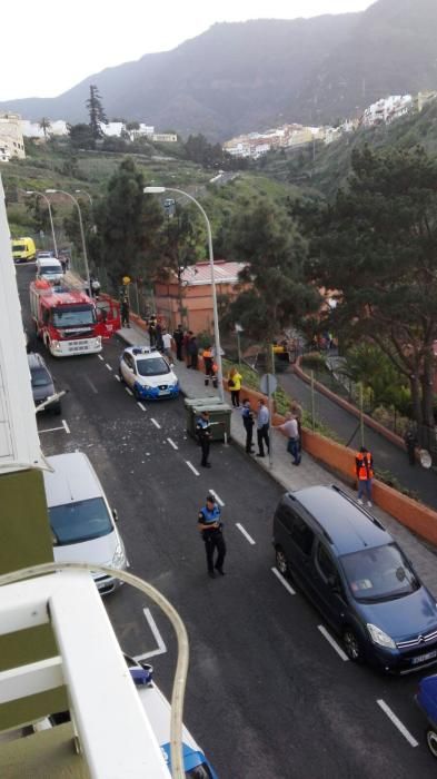 Explosión de una bombona de propano en Los Realejo