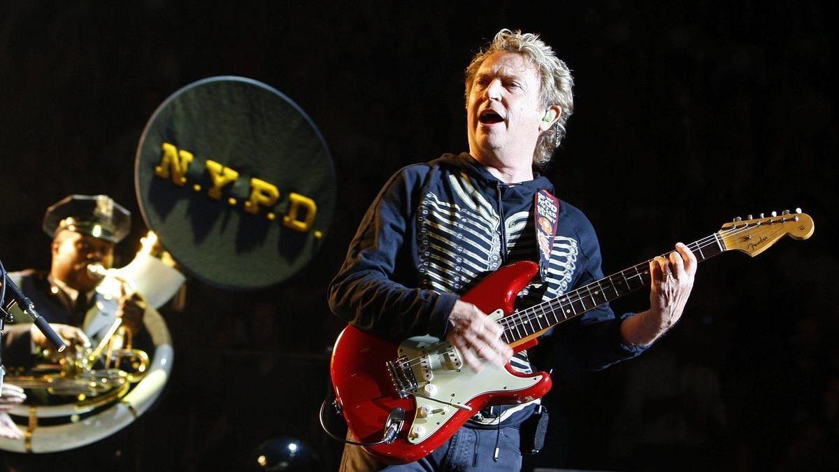 Andy Summers, en el concierto de despedida de la gira de reunión de 2007-2008, en Nueva York.