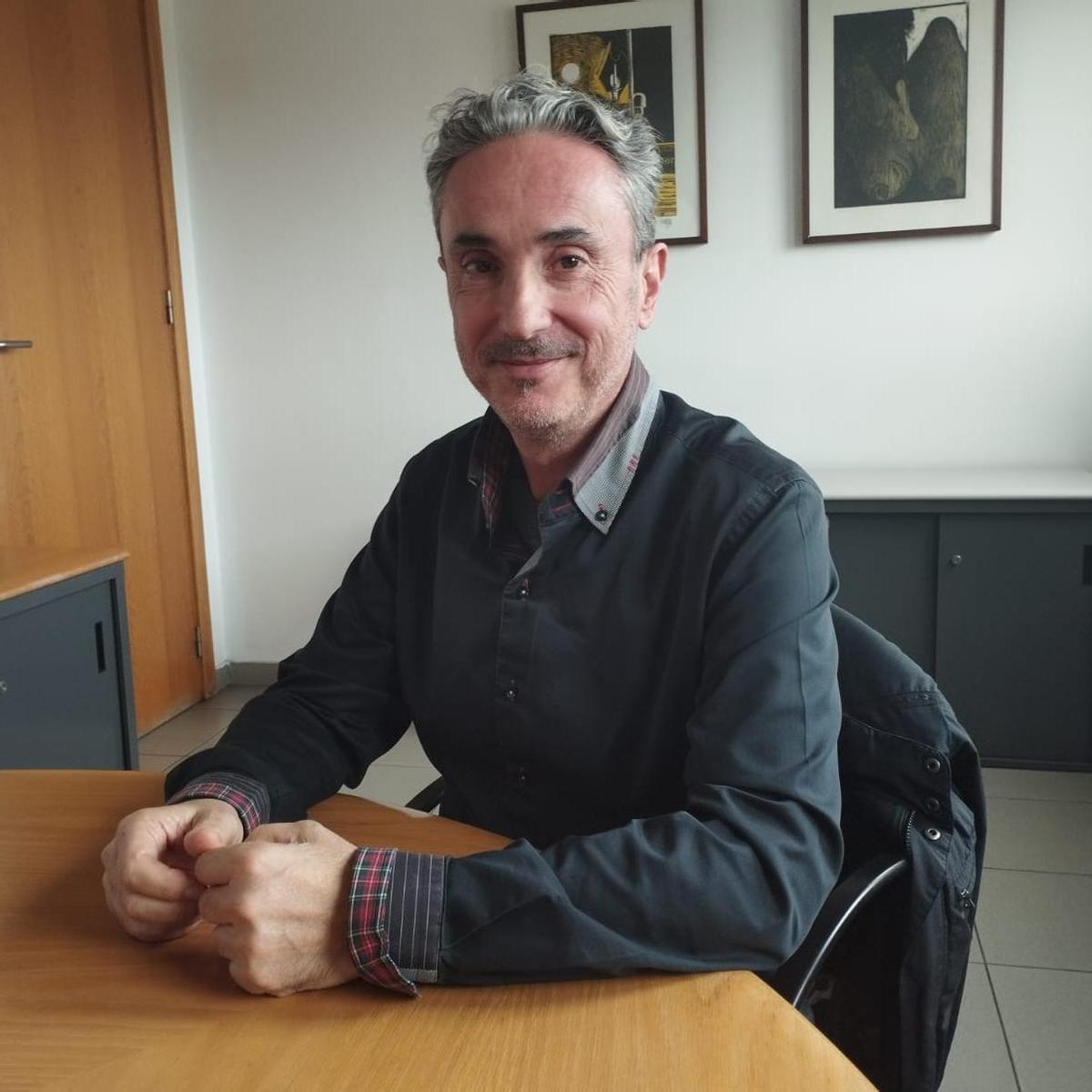 Luis Fernández del Blanco, secretario de la AUGC-Baleares, durante la entrevista.