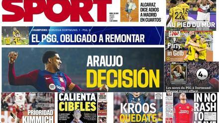 La decisión inminente con Araujo, Madrid ya prepara a Cibeles y Francia critica la desaparición de Mbappé en la Champions