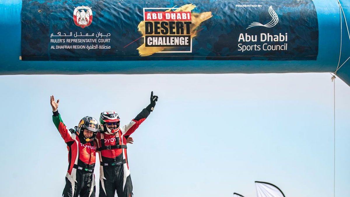 Yazeed Al-Rajhi y Timo Gottschalk celebran el triunfo en Abu Dhabi