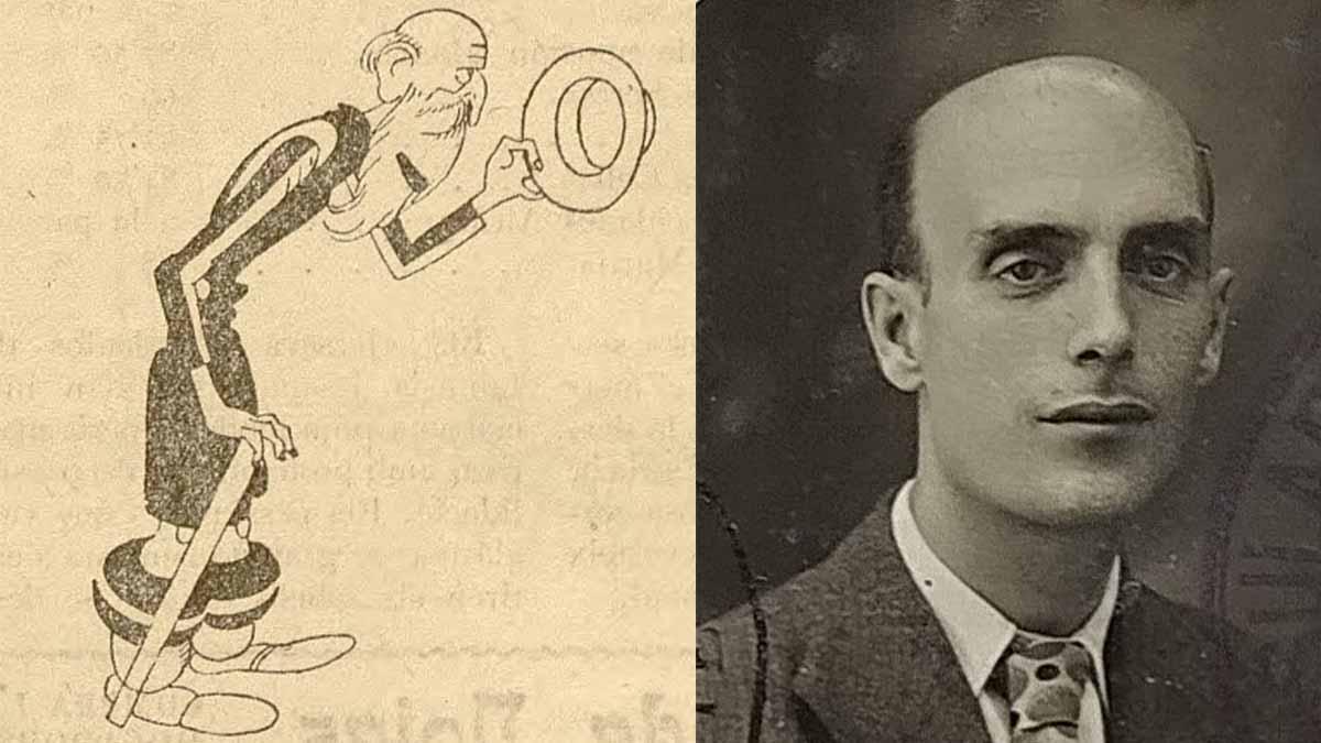 La primera caricatura del Avi (1924) y su autor, el polifacético Valentí Castanys