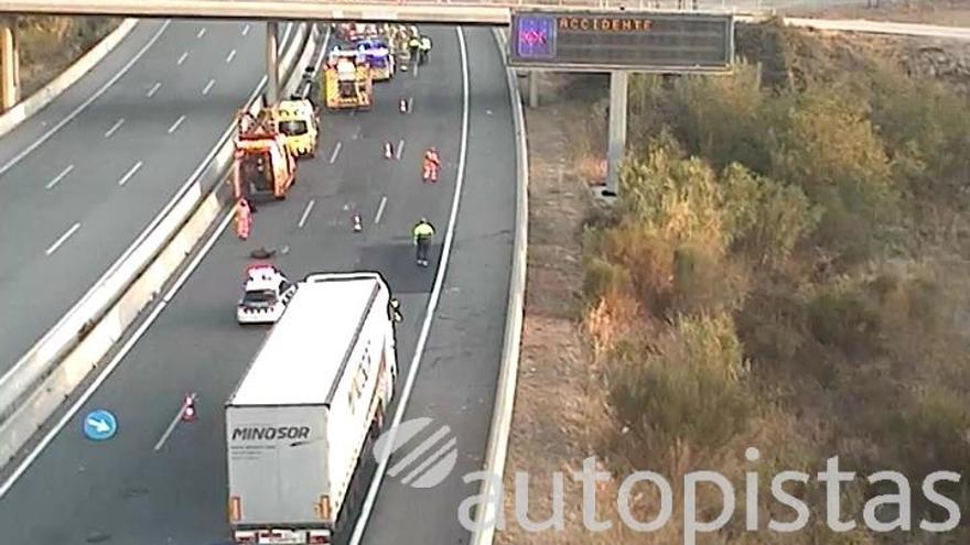 L&#039;accident ha passat a primera hora del matí a l&#039;autopista, en sentit nord