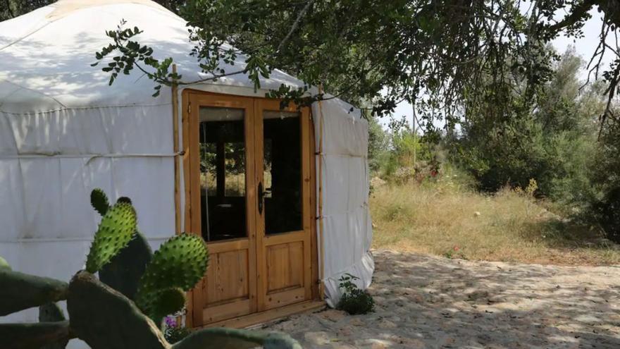Cabaña que se alquila turísticamente de manera ilegal en Airbnb.