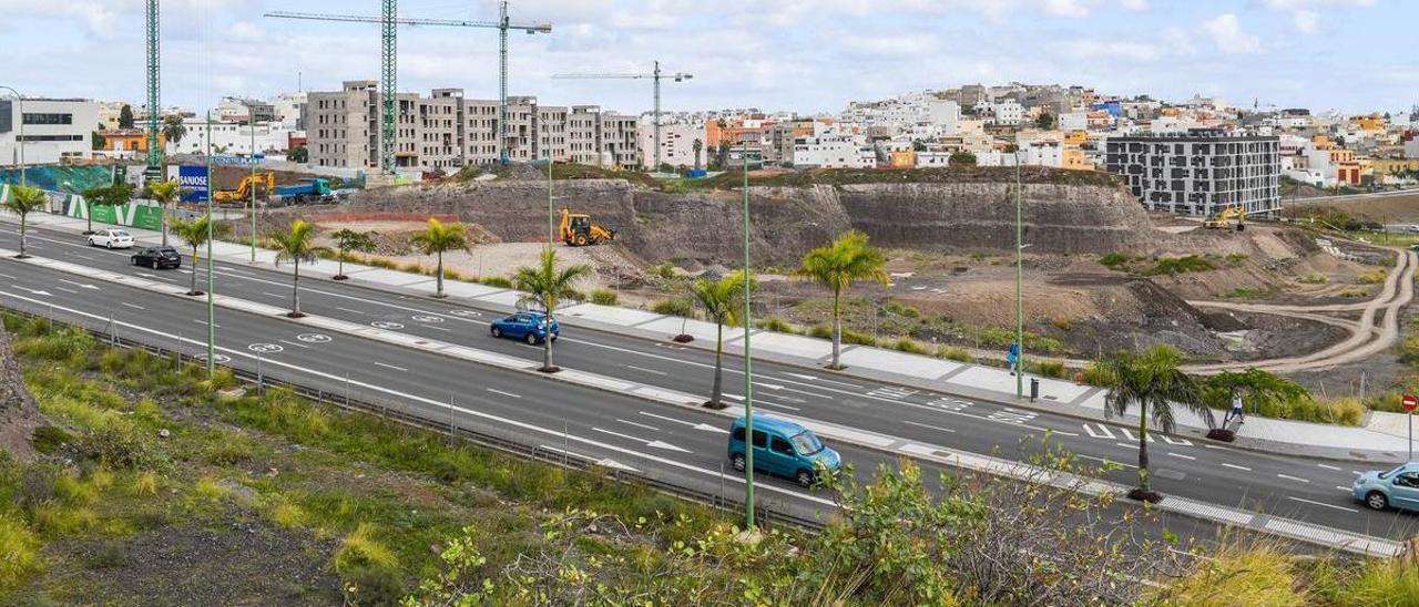 Nueva urbanización residencial en Tamaraceite Sur, zona de expansión urbanística de la capital grancanaria.