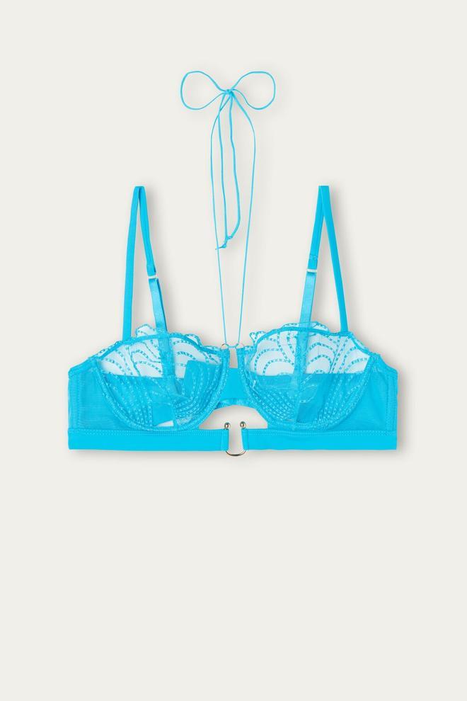 Tanga lencero de Intimissimi azul turquesa