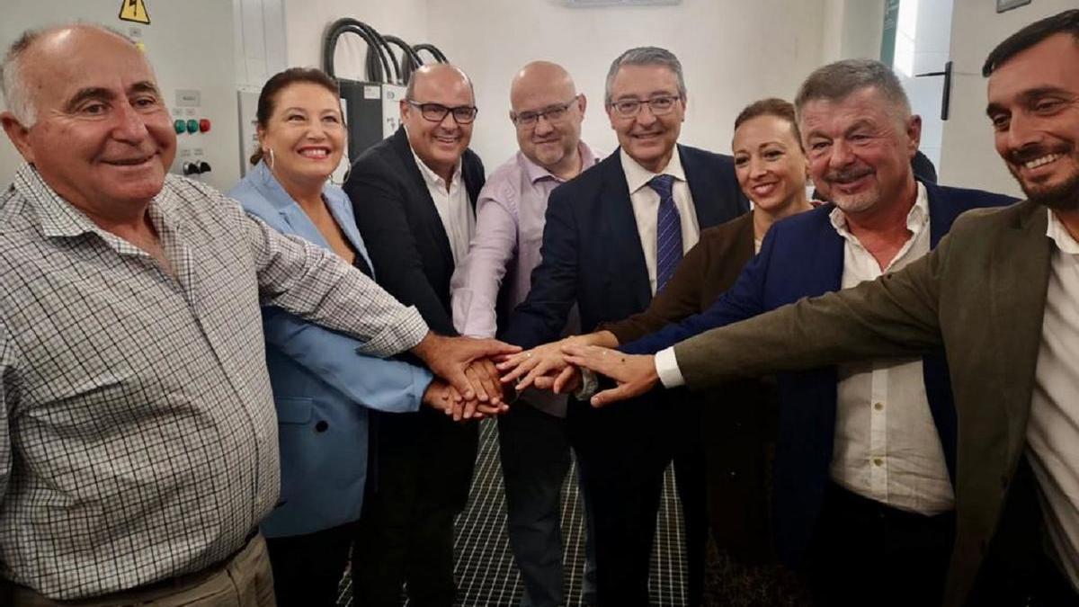 La consejera Carmen Crespo ha inaugurado la conexión de la EDAR de Rincon de la Victoria con el Plan Guaro.