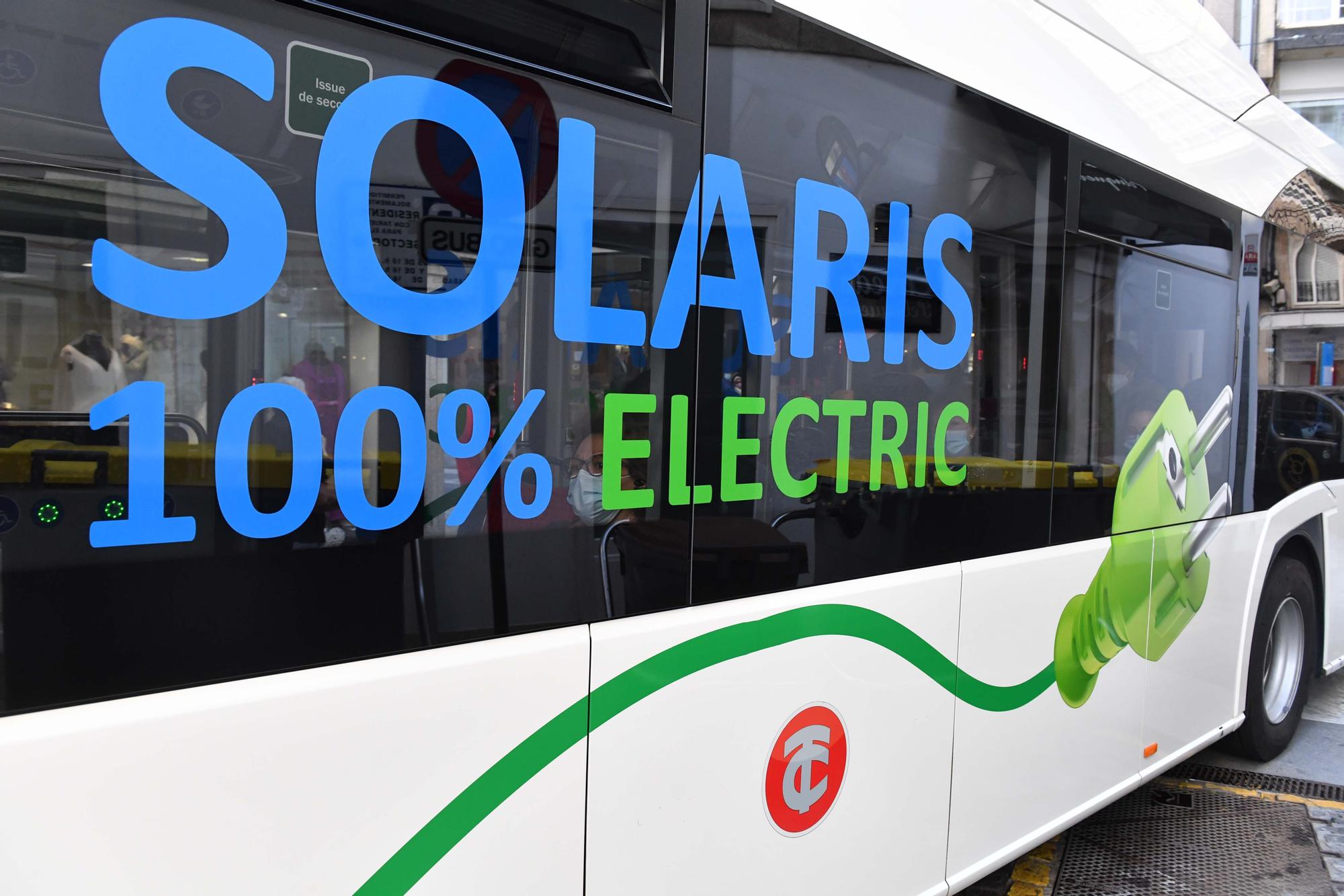 Tranvías prueba un autobús eléctrico