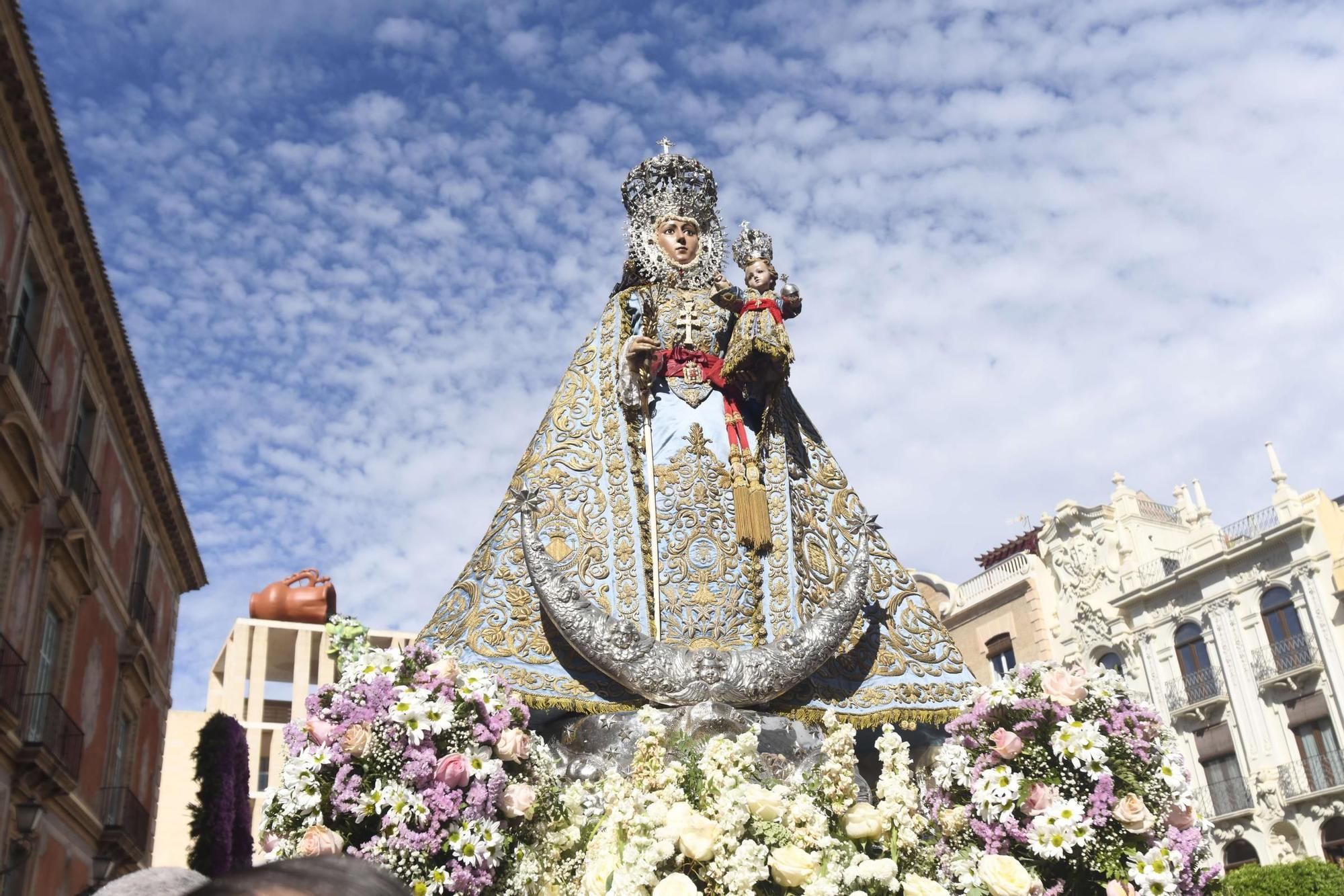 Misa huertana y procesión con la Virgen de la Fuensanta en el Bando de la Huerta