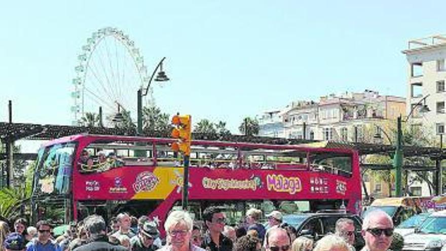 Cruceristas en la ciudad.