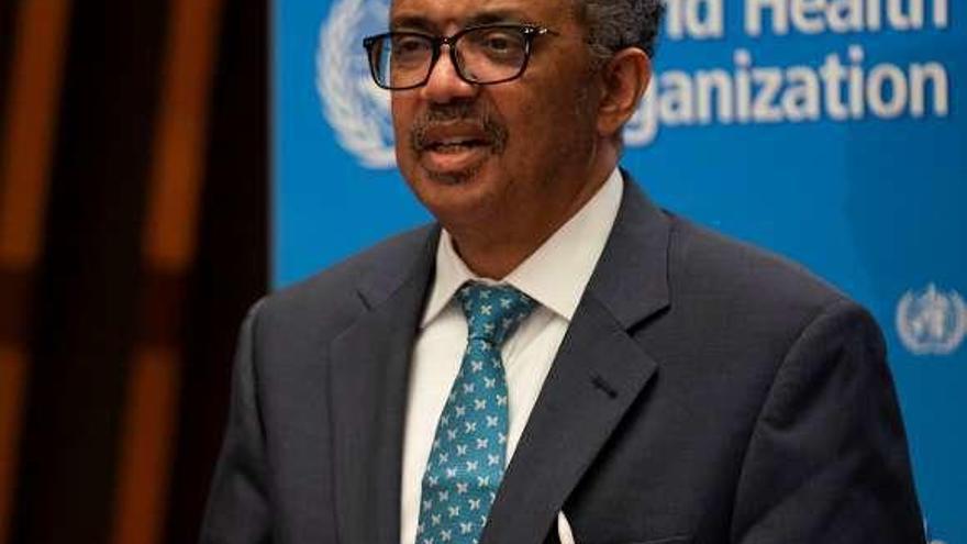 Tedros Ghebreyesus, director general de la OMS, ayer.